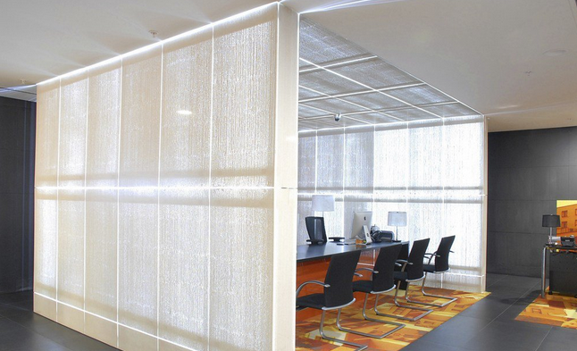 混凝土、白色透光混凝土墻