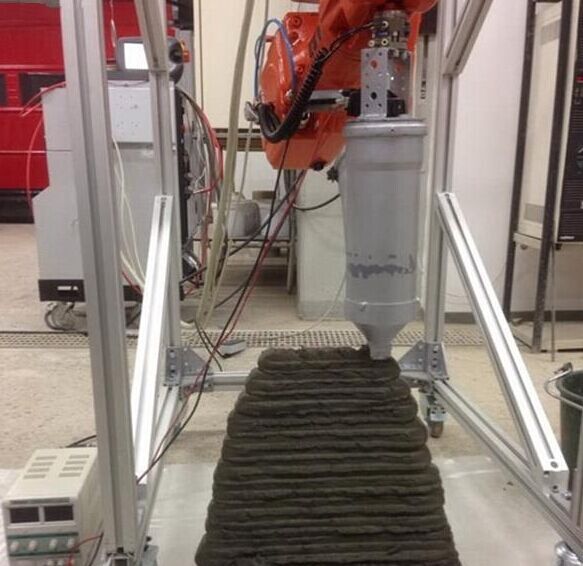 混凝土、混凝土3D打印機、可移動混凝土3D打印機