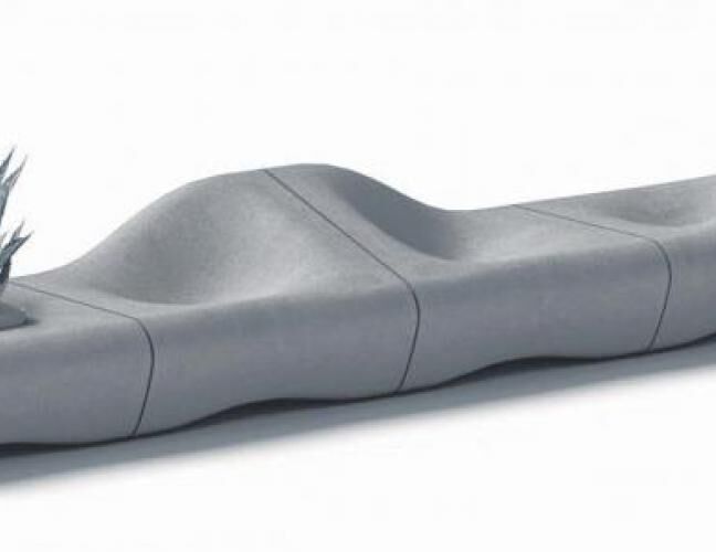 混凝土、沙丘椅