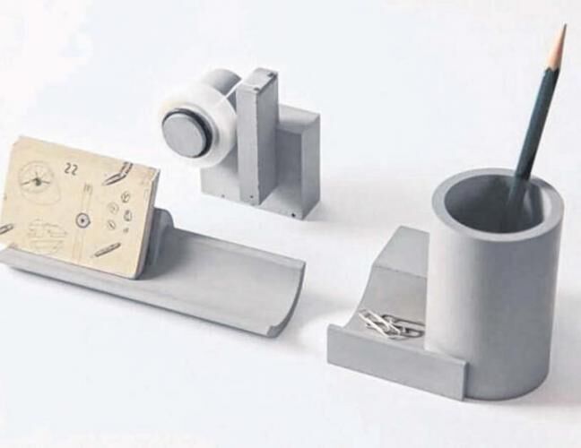 混凝土、  水泥文具