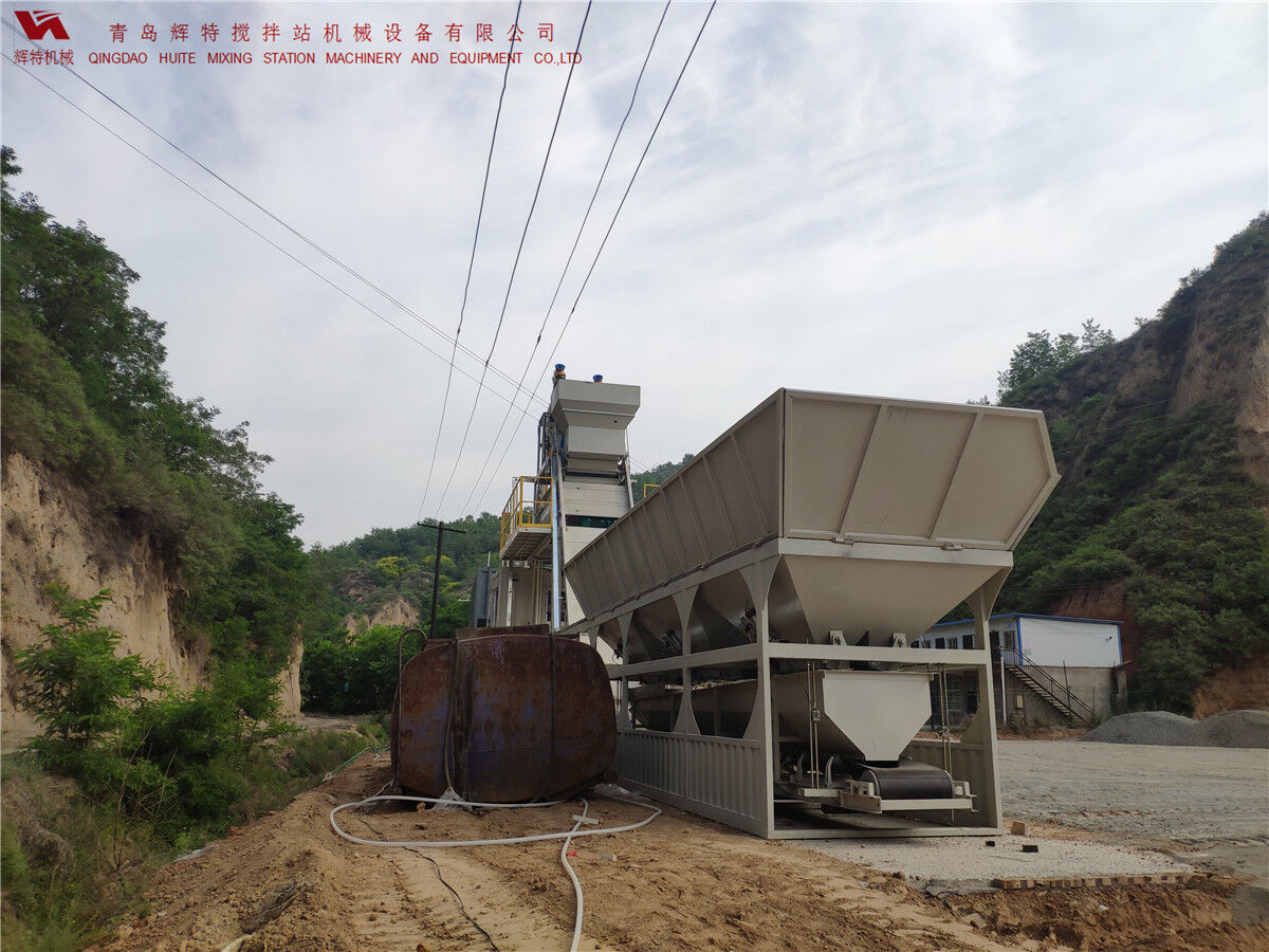 青島輝特機(jī)械 HZM75免基礎(chǔ)攪拌站模塊化設(shè)計(jì)，安裝快捷