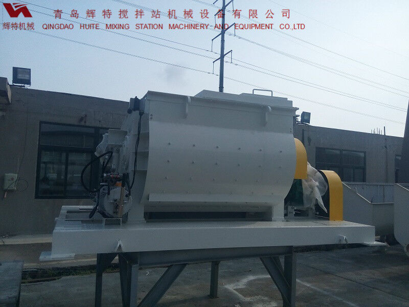 JS750攪拌臂采用偏心式設計，延長使用壽命，青島輝特機械