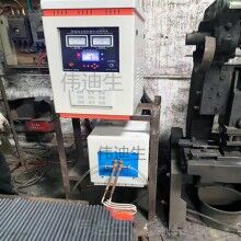 安徽蚌埠鐵棒鍛打加熱機超音頻感應加熱設備