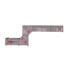 Z型提升機(jī)，進(jìn)料輸送卸料全過(guò)程，對(duì)物體本身無(wú)破損，降低廢品率