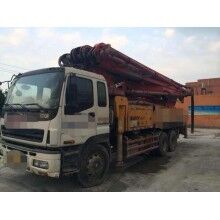 出售09年3橋三一46米泵車(chē)。