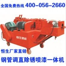 長葛市 48型鋼管除銹調(diào)直噴漆機(jī)